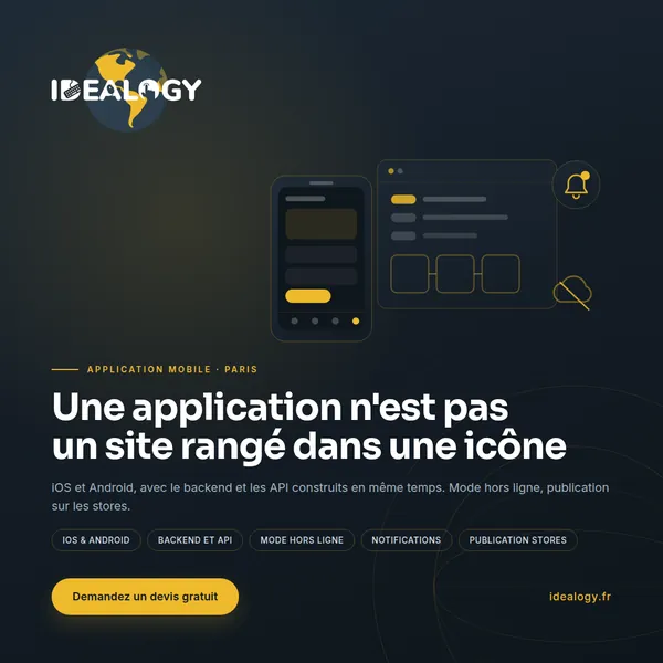 Application mobile iOS et Android